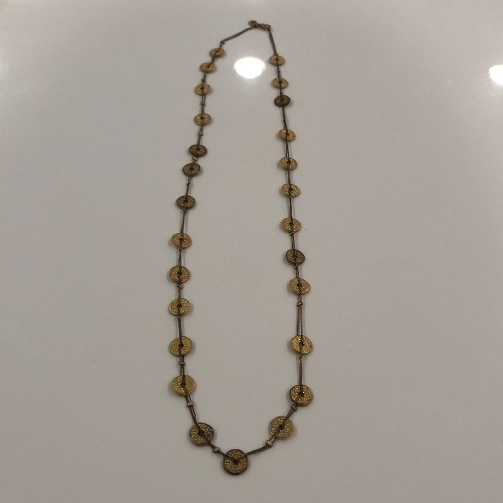 Gold coin necklace